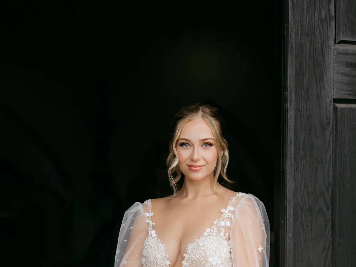 Bride ready on schedule after on-location wedding hair and makeup in Dallas