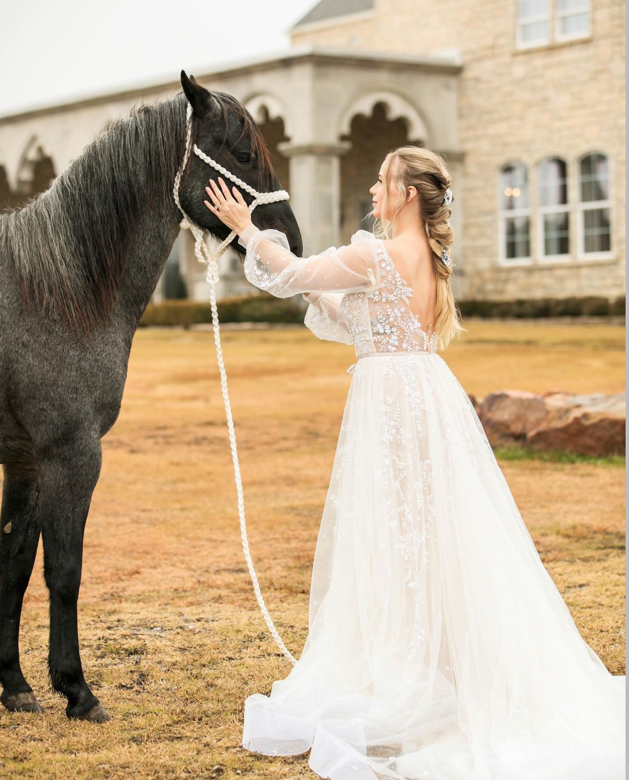 Bridal hair and makeup at DFW estate